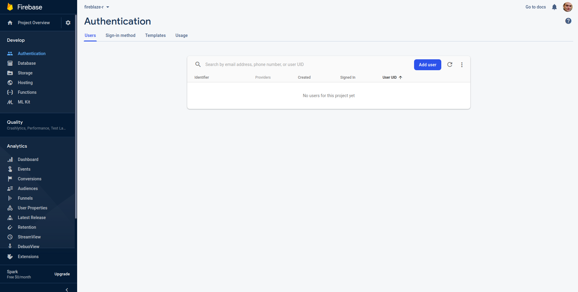 Users signed up - delete or add from the console